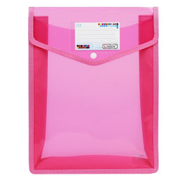 Папка-конверт на кнопке А4, 500 мкр, с расширением, вертикальная, карман для визиток, МИКС - Simaland фото 9