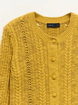 Ажурный кардиган из хлопка / Zarina  фото 4