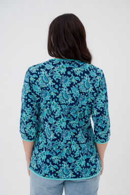 Кофта женская из милано Анфиса ментоловый узор - Амадэль фото 5