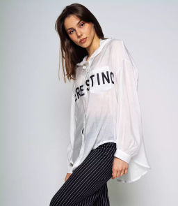 Рубашка #КТ23511, белый