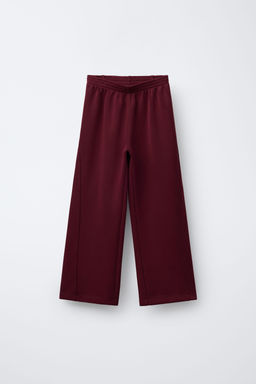 PLAIN WIDE-LEG TROUSERS