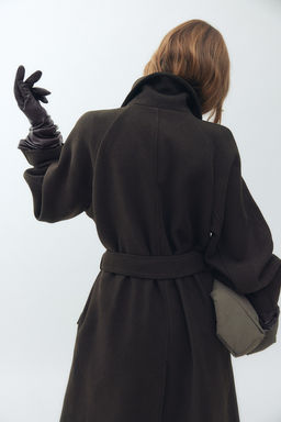 Abrigo con cinturon de anudar - H&m фото 6