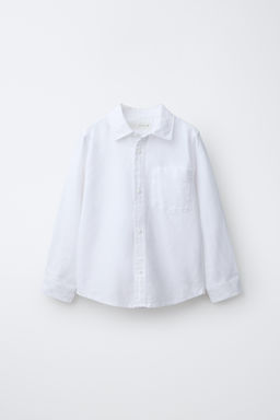 CAMISA BOLSILLO OXFORD / Blanco