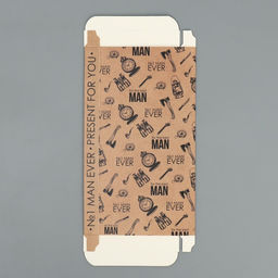 Цена за 5 шт. Коробка для шоколада, кондитерская упаковка For the best man, 17×8.5×1.5 см