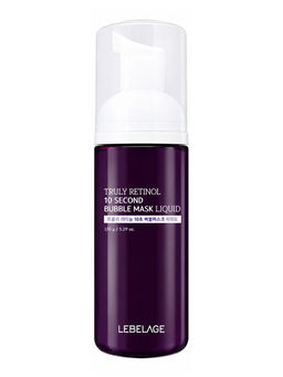 Lebelage Пузырьковый тонер-маска для лица с ретинолом / Truly Retinol 10 Second Bubble Mask, 150 г
