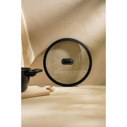 Крышка SL Home, d=28 см, с силиконовым ободком, стекло