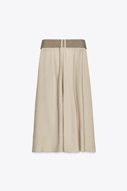 RUSTIC LAYERED SKIRT WITH BELT - Zara фото 5