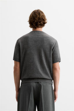 100% WOOL KNIT T-SHIRT - LIMITED EDITION - Zara фото 11