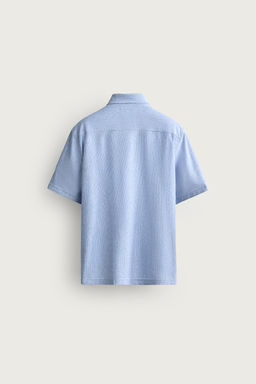 CAMISA REGULAR FIT CONFORT / Blanco / Marino - Zara фото 6
