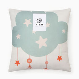 Подушка декоративная детская «Этель. Облачко», 30×30 см, велюр