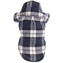 Кофта - рубашка фланелевая для мелких пород собак и кошек "BRO Style", цвет черный, р 2XL