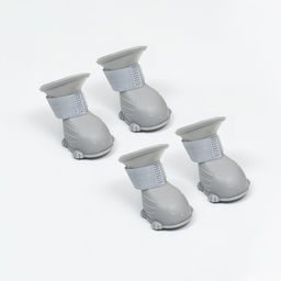 Ботинки для собак, резиновые, набор 4 шт, размер L , серые - Simaland фото 12