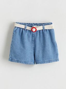 Beli Kemerli K?z ?ocuk Jean ?ort