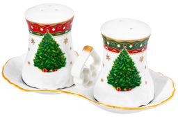 Набор д/специй 2 пр Новогодняя елка 16,5*9*7,5 см, на подставке, NEW BONE CHINA - Elan gallery фото 6