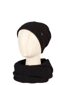 Шапка жен. шерсть+мох+мет LB-N88010 black/red - Labbra фото 7