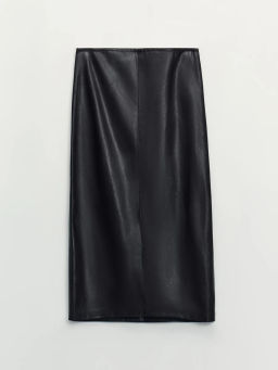 Юбка миди из искусственной кожи / Zarina  фото 6