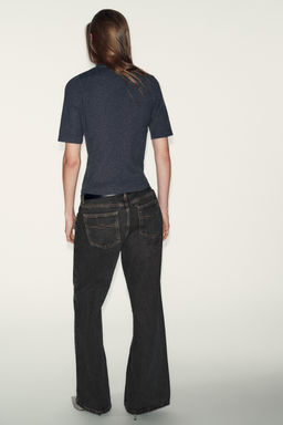 SHORT SLEEVE BEADED KNIT JUMPER - Zara фото 3