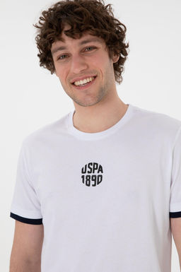 Erkek Regular Fit Bisiklet Yaka Beyaz Ti__rt Sepette S_rpriz _ndirim - U.s. polo assn фото 2