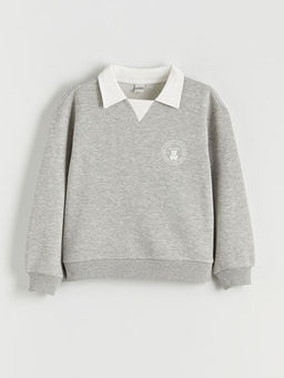 Polo Yaka K?z ?ocuk Sweatshirt ve E?ofman Alt