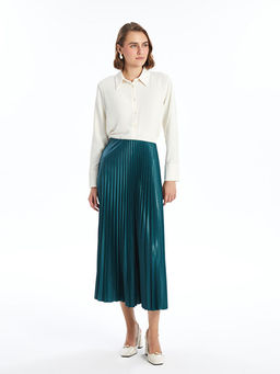 Dar Fit Kad?n Pileli Etek