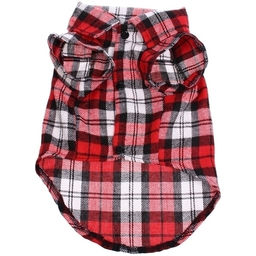 Кофта - рубашка фланелевая для мелких пород собак и кошек "BRO Style", цвет красный, р XL