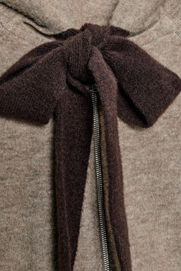 HOODIE CARDIGAN WITH BOW - Zara фото 14