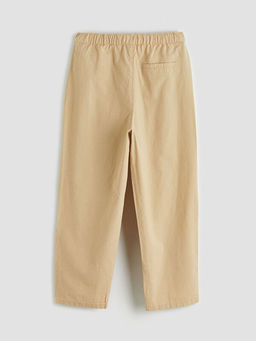 Keten Kar???ml? Pileli Erkek ?ocuk Pantolon