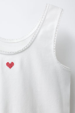 PACK DOS CAMISETAS CORAZONES / Crudo - Zara фото 4