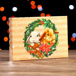 Цена за 10 шт. Коробочка для печенья Кролики, 22 х 15 х 3 см - Simaland фото 2