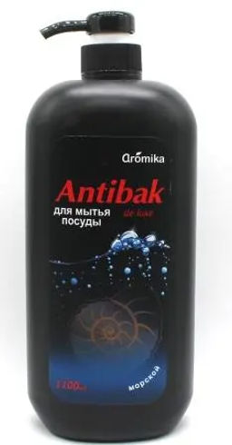 АРОМИКА "ANTIBAC de LUXE" Средство д/посуды (1100мл) Морской.12