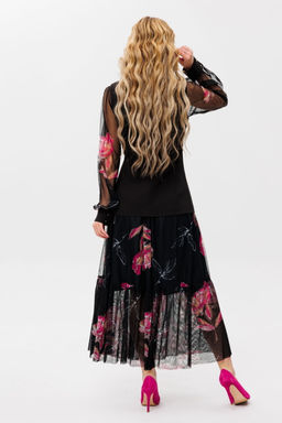 Костюм AmberA 2055-1 черный/фуксия фото 2