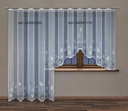 Готовые шторы арт. 242562/250, белоснежная, размеры: 250 см высота х 200 см ширина, на универсальной ленте - Haft фото 3