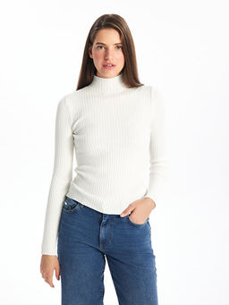 Yar?m Bal?k?? Yaka D?z Uzun Kollu Kad?n Triko Kazak - Waikiki фото 2