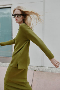 LONG KNIT JUMPER - Zara фото 6