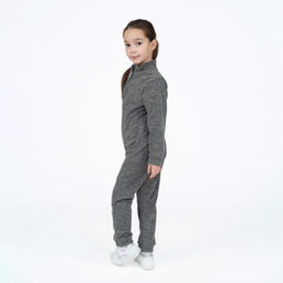 Комбинезон детский флисовый серый
