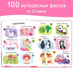 Энциклопедия в твёрдом переплёте 100 фактов для девочек, 48 стр. - Буква-Ленд фото 3