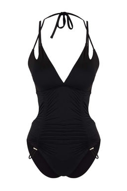 Trendyolmilla Siyah Drapeli Brazilian Mayokini TBESS25MY00011 фото 5