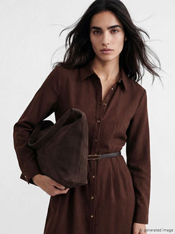 Kemerli G?mlek Elbise