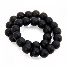 Браслет из камня Шунгит избавление от порчи и защита от колдунов 6мм