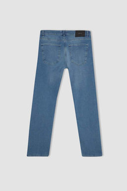 Джинсовые брюки Sergio Regular Fit Normal Mold с нормальной талией и зауженными штанинами - Defacto фото 10