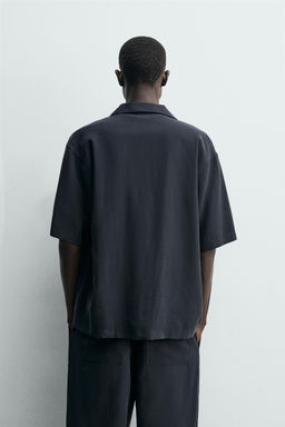 CAMISA FLUIDA RELAXED FIT / Gris azul - Zara фото 3