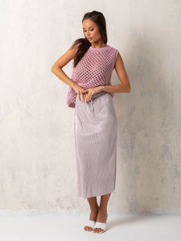 Юбка из трикотажа гофре