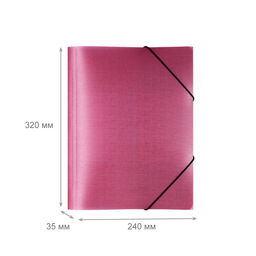 Expert Complete Trend ICEberries Папка на резинке A4 600 мкм 35 мм лён 1 шт. брусника EC210420070