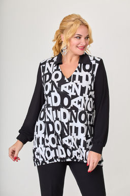 Блуза Svetlana Style 1831 черный+буквы