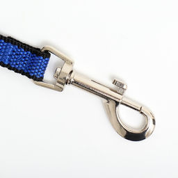 Поводок 5 м х 1,5 см, сине-чёрный - Пижон фото 2