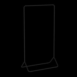 Вешалка гардеробная "Радуга 3" черный