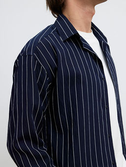 Regular Fit ?izgili Erkek G?mlek