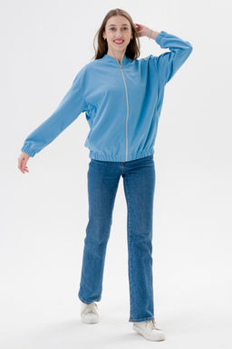 Бомбер из коттон фита Амадэль