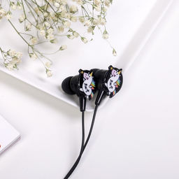 Набор наушники вакуумные и внешний аккумулятор 5000 mAh Единорог - Like me фото 11