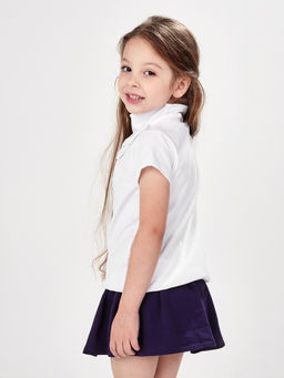 Футболка для девочки модная стильная праздник подарок UD 0667 белый - Mini maxi фото 2